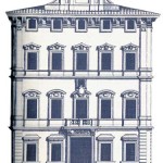 Palazzo Bonaparte - incisione facciata G.B. Falda